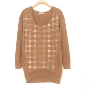 Women’s Light Plaid Sweater NWOT - Size S